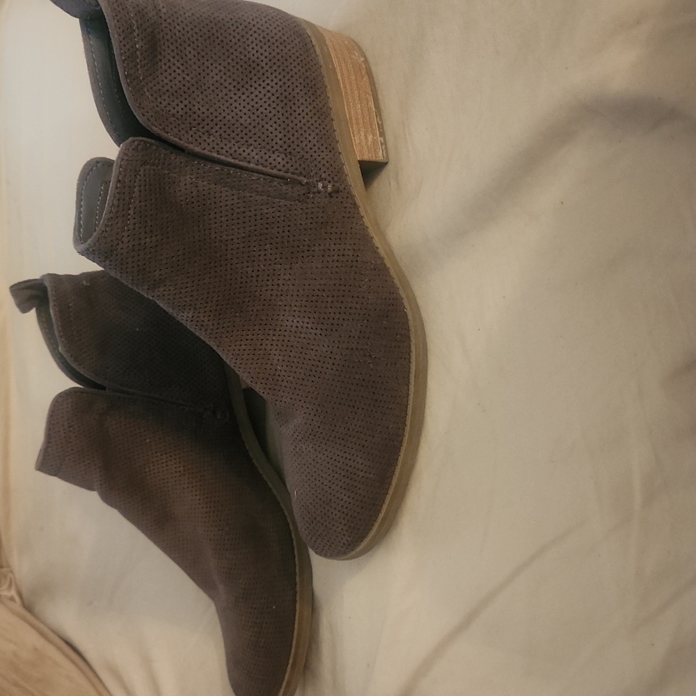 DV by Dolce Vita Perforated Brown Ankle Booties